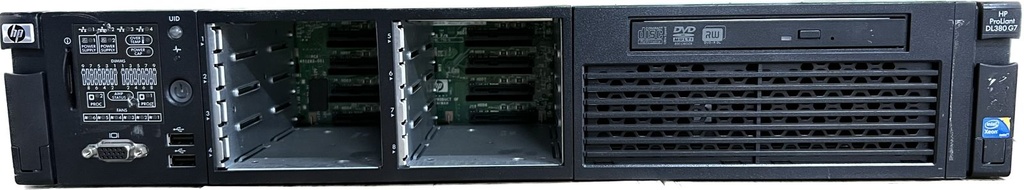 Hp DL380 G7 Server Pre-Owned (8x 2.5in bays), Dual CPU Xeon 6 Core, Dual Power Supply, Excl Rails, Caddies