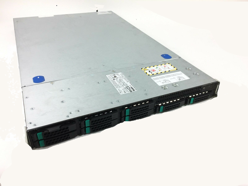 [100-127/200] EMC 1U Server, 2 x 8C/16T - 2.10 GHz, 128GB DDR3, 2 X HGST 200GB 12Gb/s SAS 2.5" SSD, 2 X HGST 900GB 10K RPM SAS, RAID Controller, Mellanox ConnectX-3 QDR VPI InfiniBand Adapter Card, 2 X Intel 750W Redundant Power Supply Modules PreOwned